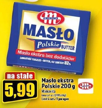Topaz Mlekovita Masło ekstra Polskie 200g oferta