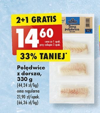 Biedronka Polędwica z dorsza atlantyckiego family fish oferta