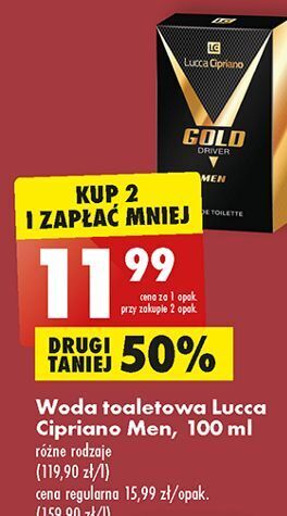 Biedronka Woda toaletowa lucca cipriano gold oferta