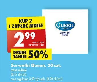 Biedronka Serwetki queen oferta