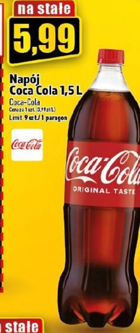 Topaz Coca-Cola Napój 1,5l oferta