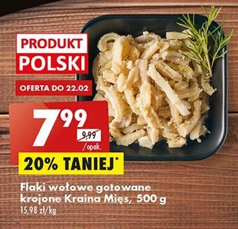 Biedronka Flaki wołowe gotowane krojone kraina mięs oferta