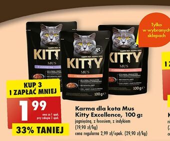 Biedronka Mus z indykiem kitty excellence oferta
