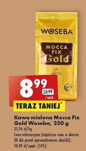Biedronka Kawa woseba mocca fix gold oferta