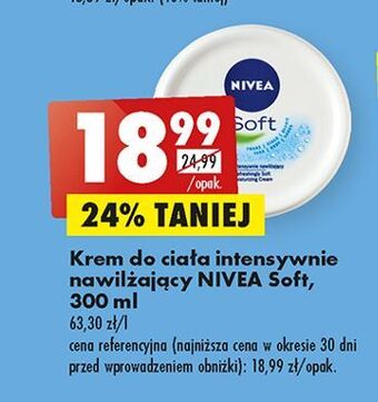Biedronka Krem do twarzy i ciała intensywnie nawilżający nivea soft oferta
