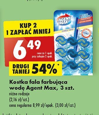 Biedronka Zawieszka do wc citrus twist agent max active & colour oferta
