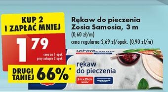 Biedronka Rękaw do pieczenia 3 m zosia samosia oferta
