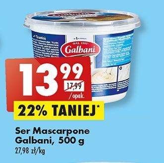 Biedronka Ser mascarpone galbani oferta