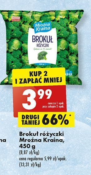 Biedronka Brokuł różyczki mroźna kraina oferta