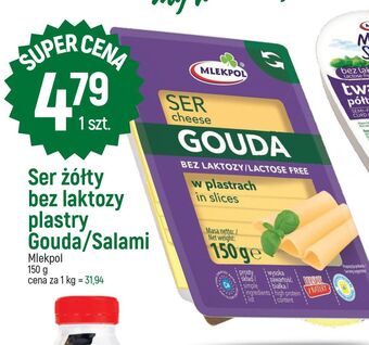 E.Leclerc Ser salami bez laktozy - plastry mlekpol oferta