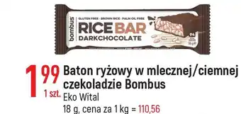 E.Leclerc Baton ryżowy w czekoladzie ciemnej bombus oferta