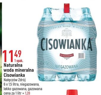 E.Leclerc Woda lekko gazowana cisowianka oferta