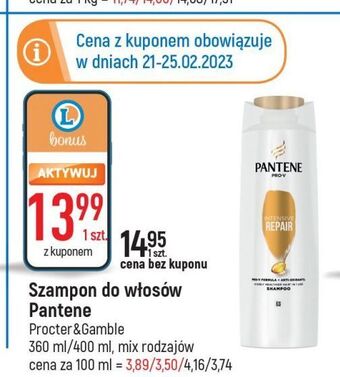 E.Leclerc Szampon intensive repair pantene pro-v oferta