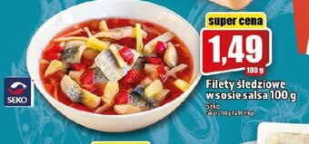 Topaz Seko Filety śledziowe w sosie salsa 100g oferta