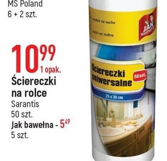 E.Leclerc Ściereczki na rolce białe jan niezbędny oferta