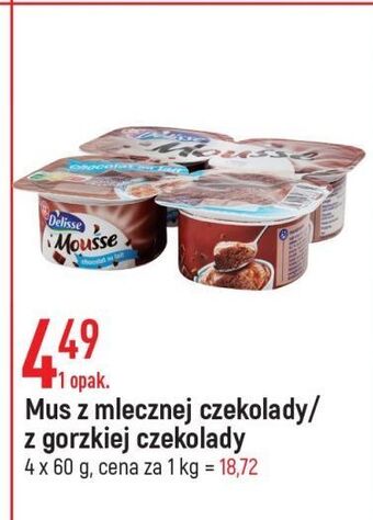 E.Leclerc Mus z gorzkiej czekolady wiodąca marka delisse oferta