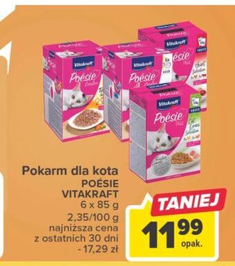 Carrefour Karma dla kota z rybą vitakraft poesie deli sauce oferta