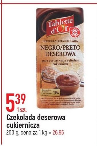 E.Leclerc Czekolada deserowa cukiernicza wiodąca marka tablette d'or oferta