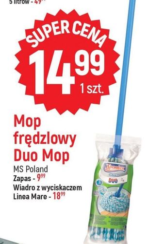 E.Leclerc Mop frędzlowy z kijem duo spontex oferta