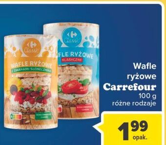 Carrefour Wafle ryżowe z pestkami słonecznika carrefour oferta