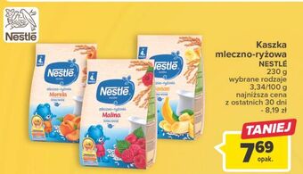 Carrefour Kaszka mleczno-ryżowa banan nestle oferta
