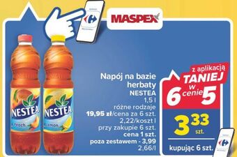 Carrefour Herbata mrożona peach nestea oferta