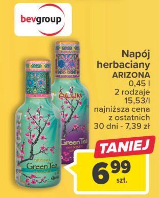 Carrefour Napój zielona herbata z miodem arizona oferta