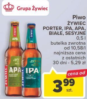Carrefour Piwo żywiec apa oferta
