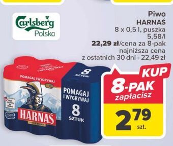 Carrefour Piwo harnaś jasne pełne oferta