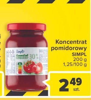 Carrefour Koncentrat pomidorowy 30% simpl oferta