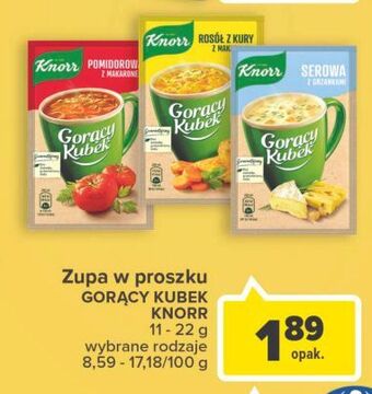 Carrefour Rosół z kury makaronem knorr gorący kubek oferta