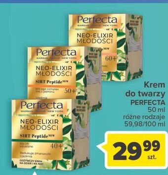 Carrefour Ujędrniająco-modelujący przeciwzmarszczkowy krem na dzień i noc 50+ perfecta neo-elixir młodości oferta