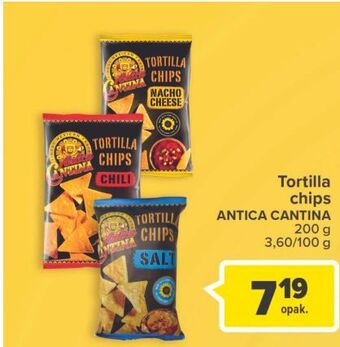Carrefour Tortilla chips chili antica cantina oferta