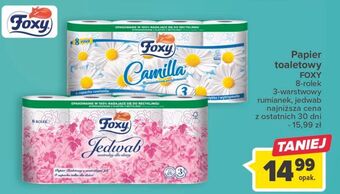 Carrefour Papier toaletowy foxy jedwab oferta