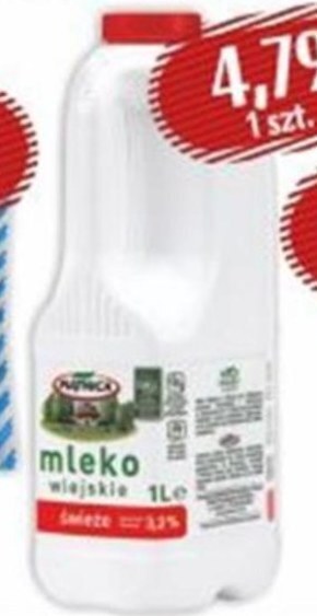 Społem Piątnica mleko wiejskie świeże 3,2% 1 l oferta