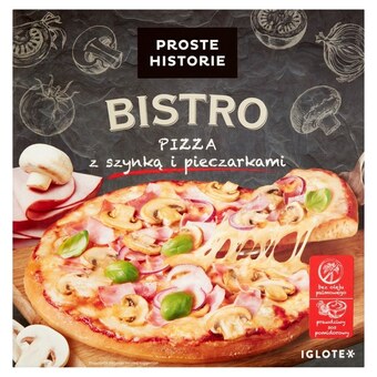 Carrefour Express Proste historie bistro pizza z szynką i pieczarkami 420 g oferta