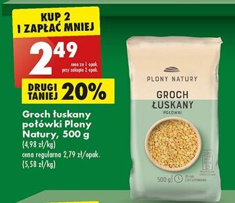 Biedronka Groch łuskany połówki plony natury oferta