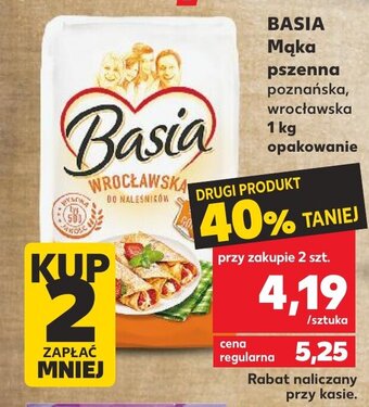 Kaufland Basia mąka pszenna 1kg oferta