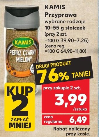 Kaufland Kamis przyprawa 10-55g oferta