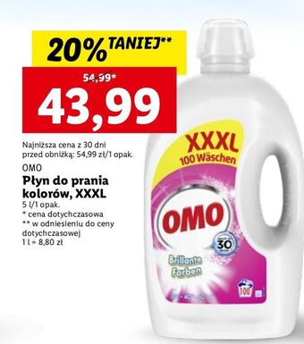 Lidl Płyn do prania kolorów omo oferta
