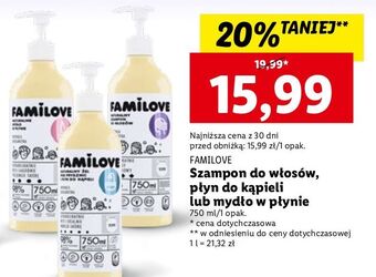 Lidl Naturalne mydło w płynie yope familove oferta