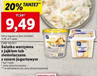 Lidl Sałatka warzywna z jajkiem chef select oferta