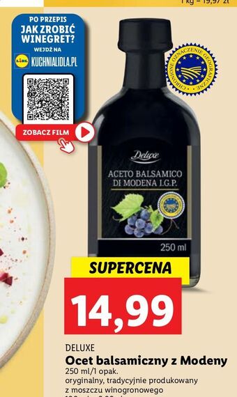 Lidl Ocet balsamiczny z modeny deluxe oferta
