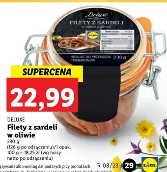 Lidl Filety z sardeli w oliwie deluxe oferta