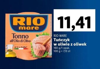 Lidl Tuńczyk kawałki w oliwie z oliwek rio mare oferta