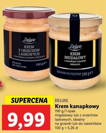 Lidl Krem do smarowania z orzechami deluxe oferta