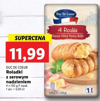 Lidl Rolada serowa duc de coeur oferta