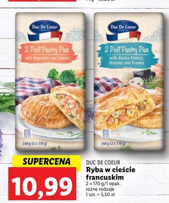 Lidl Ryba w cieście francuskim z warzywami duc de coeur oferta