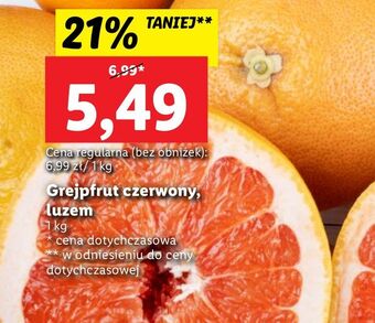 Lidl Grejpfruty czerwone oferta