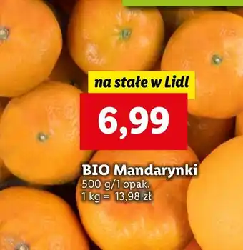 Lidl Mandarynki bio bio organic oferta